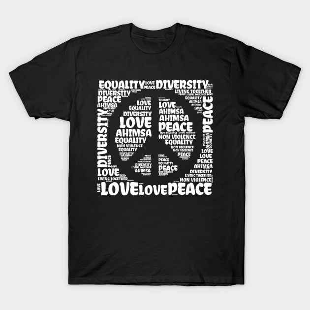 Peace Love T-Shirt by MZeeDesigns